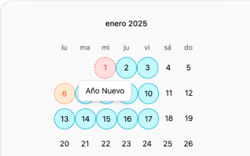 Contador de plazos interface